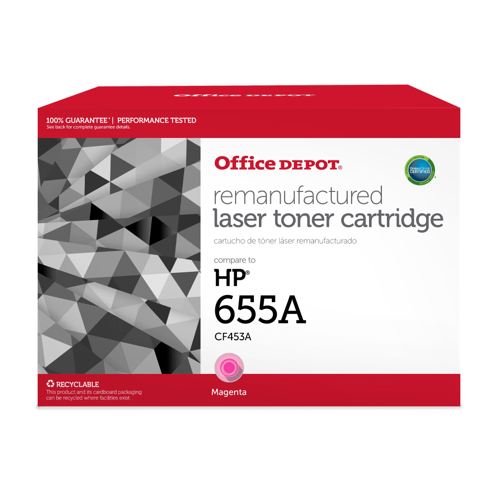 Office Depot Remanufactured Magenta Toner Cartridge Replacement For HP CF453A, OD655AM MPN:201096P