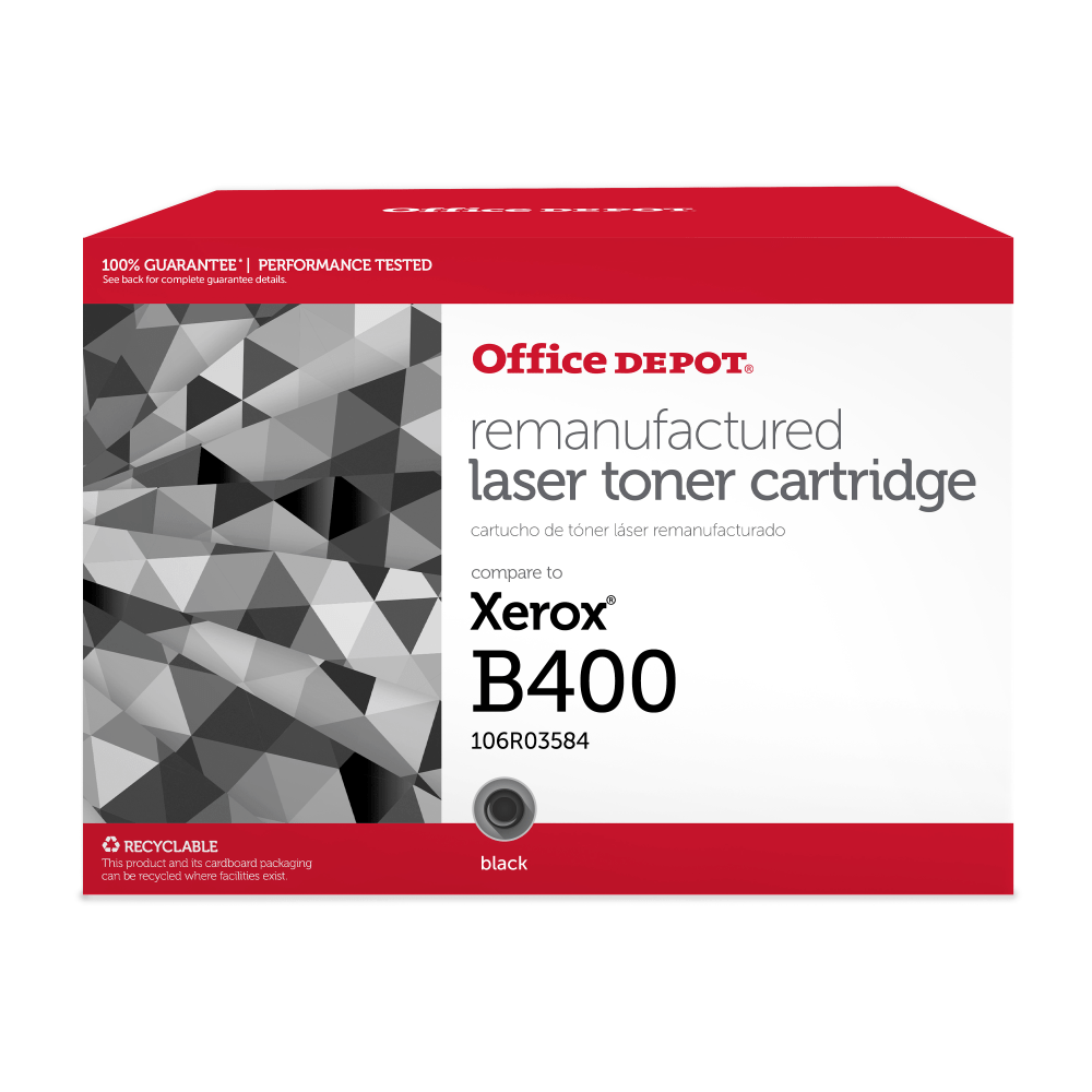 Office Depot Remanufactured Black Extra-High Yield Toner Cartridge Replacement For Xerox B400, ODB400EHY MPN:201188P
