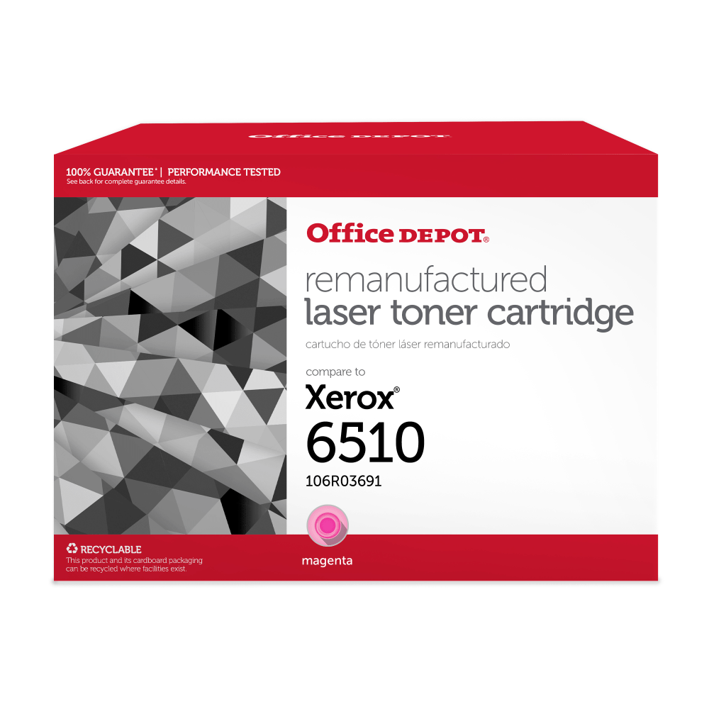Office Depot Remanufactured Magenta Extra High Yield Toner Cartridge Replacement For Xerox 6510, OD6510M MPN:201282