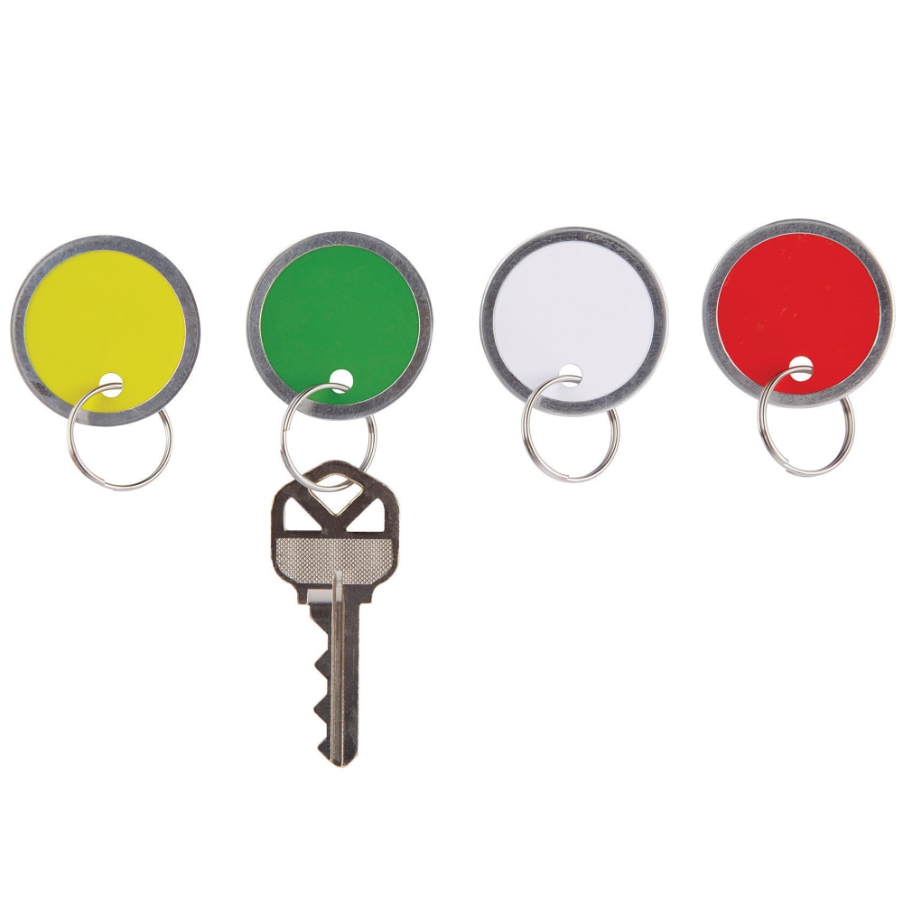 Office Depot Brand Round Key Tags, 1.25in Diameter, Assorted Colors, Pack Of 50 (Min Order Qty 21) MPN:XS007001A