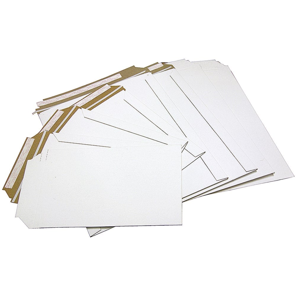 Office Depot Brand White Chipboard Photo And Document Mailer, 100% Recycled, 9in x 12in, Pack Of 24 (Min Order Qty 3) MPN:30742-OD