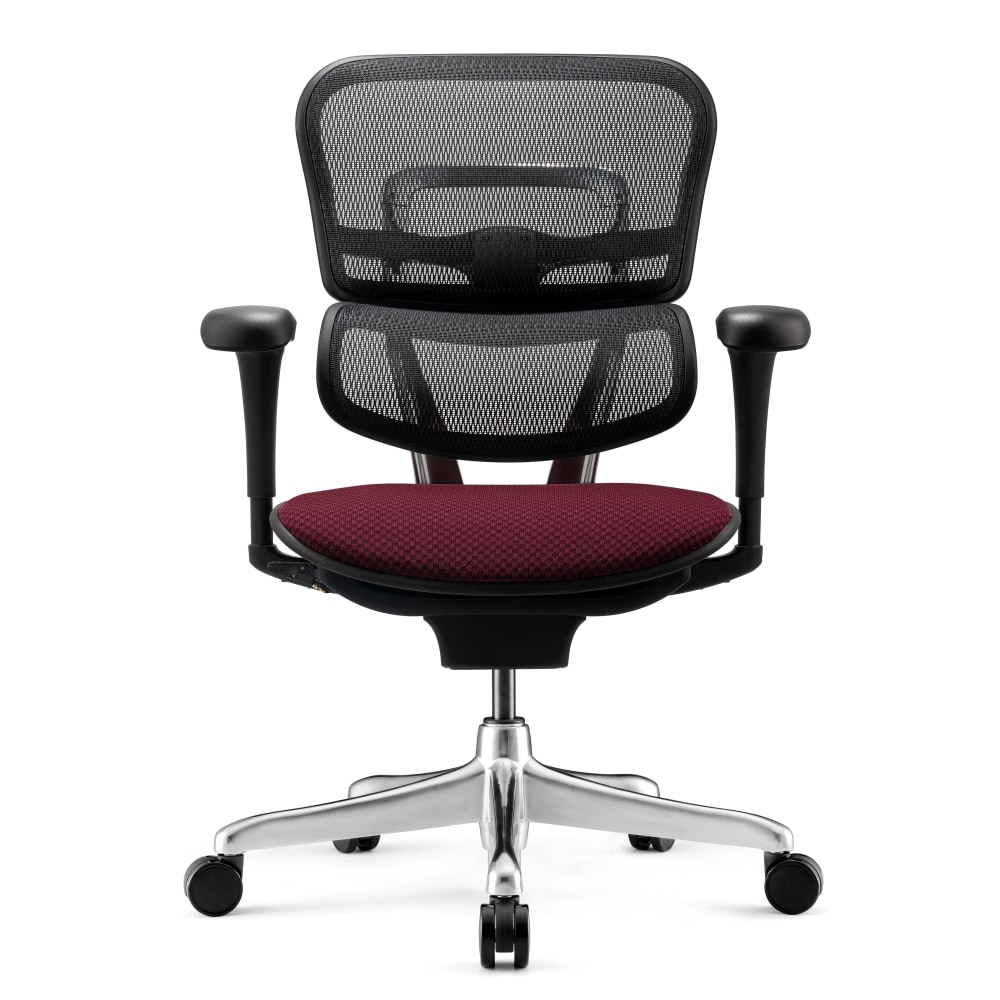 WorkPro 12000 V2 Series Ergonomic Mesh/Fabric High-Back Office Chair, Burgundy/Black, BIFMA Compliant MPN:V-12000-AS90805-V2