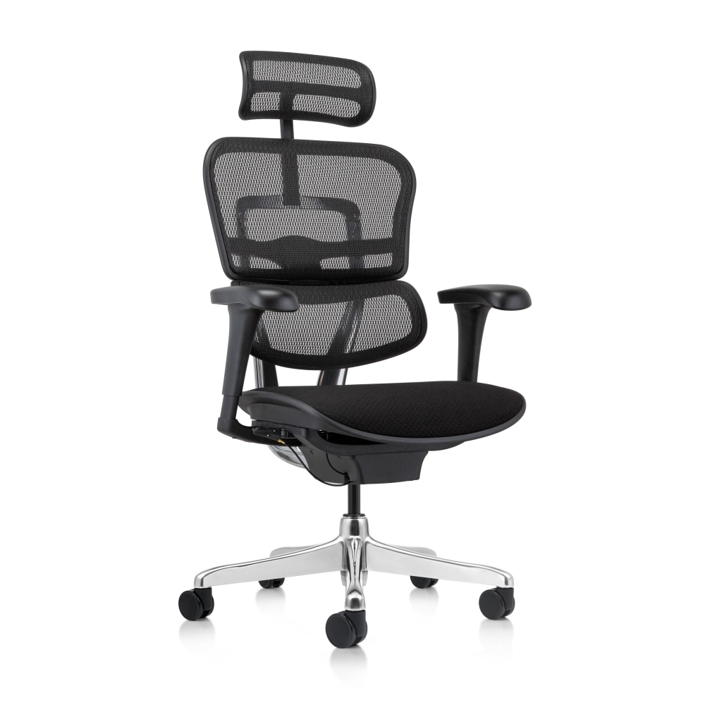 WorkPro 12000 V2 Series Mesh/Fabric High-Back Executive Office Chair, Black MPN:V-12000HI-AS90801