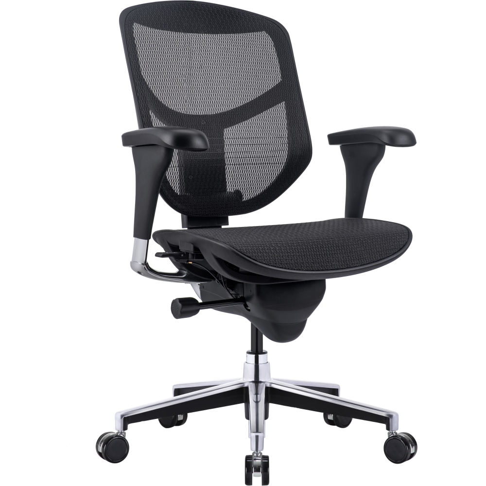 WorkPro Quantum 9000 Series V2 Ergonomic Mesh/Mesh Adjustable-Back Office Chair, Black/Black, BIFMA Compliant MPN:WP9000V2-BLK