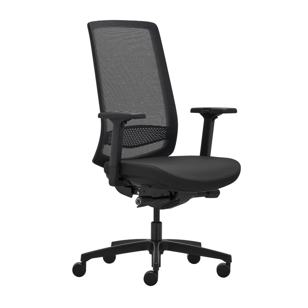 WorkPro Expanse Series Multifunction Ergonomic Mesh/Fabric High-Back Executive Chair, Black/Black, BIFMA Compliant MPN:WPEXPANSE-HI-BLK
