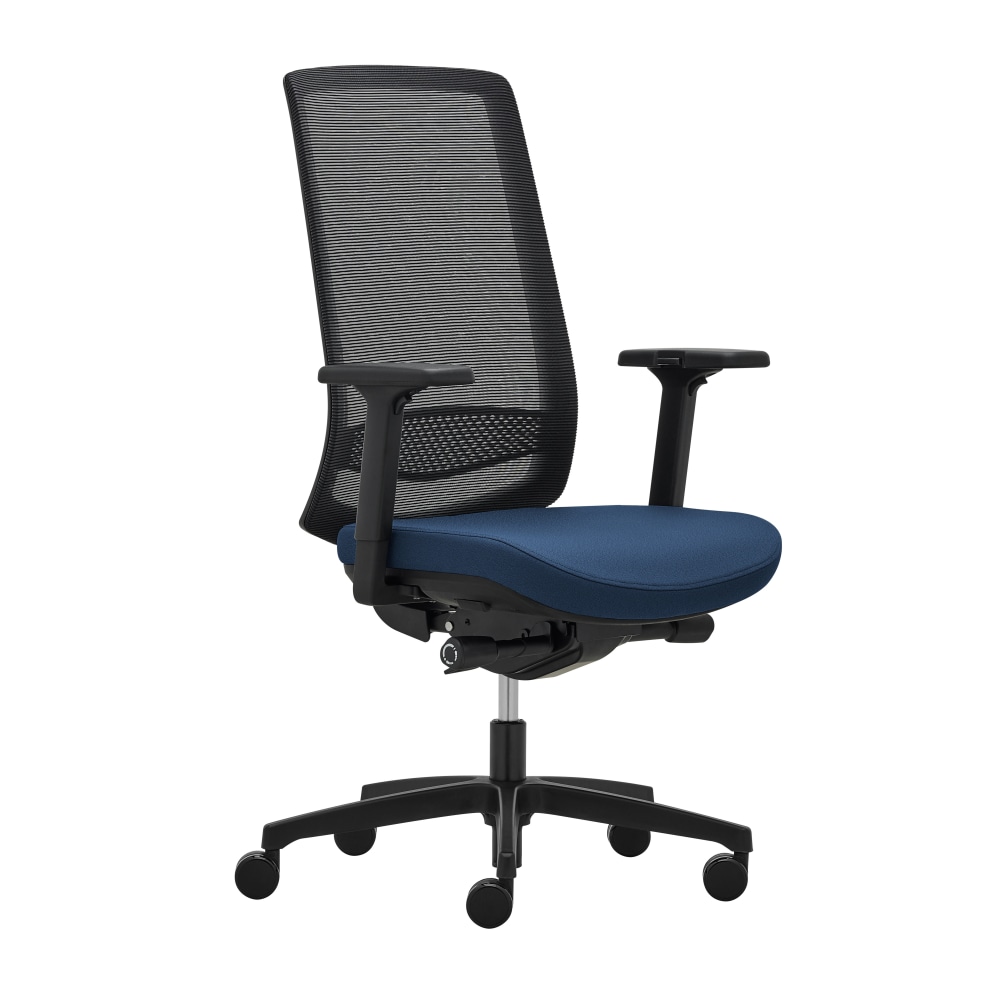 WorkPro Expanse Series Multifunction Ergonomic Mesh/Fabric High-Back Executive Chair, Black/Blue, BIFMA Compliant MPN:WPEXPANSE-HI-BLU