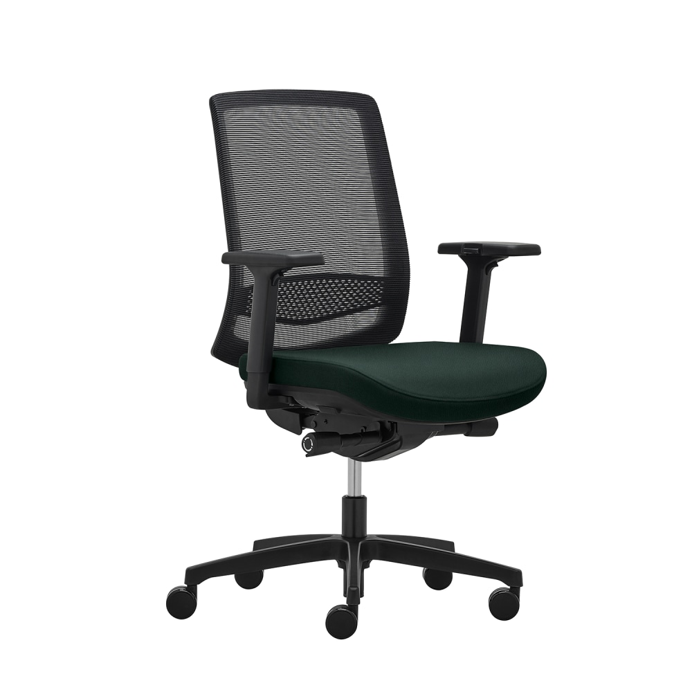 WorkPro Expanse Antimicrobial Vinyl/Mesh Mid-Back Executive Office Chair, Black MPN:WPEXPANSE-MID-DBLK