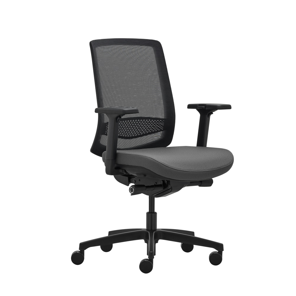 WorkPro Expanse Series Multifunction Ergonomic Mesh/Fabric Mid-Back Manager Chair, Black/Gray, BIFMA Compliant MPN:WPEXPANSE-MID-GRY
