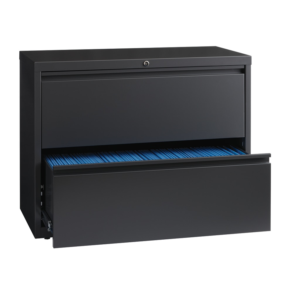 WorkPro 36inW x 18-5/8inD Lateral 2-Drawer File Cabinet, Charcoal MPN:21147