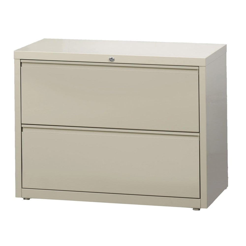 WorkPro 36inW x 18-5/8inD Lateral 2-Drawer File Cabinet, Putty MPN:HID19044
