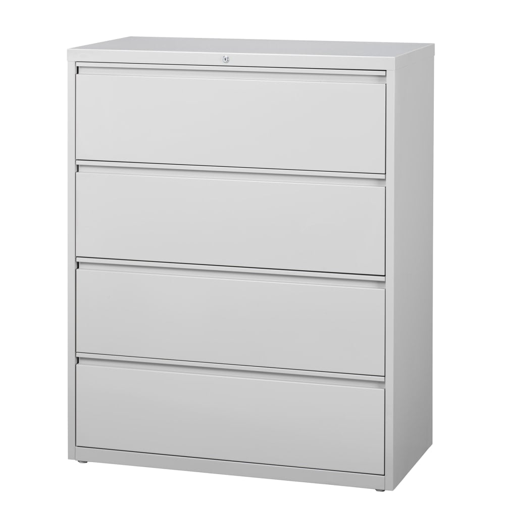 WorkPro 42inW x 18-5/8inD Lateral 4-Drawer File Cabinet, Light Gray MPN:HID19064