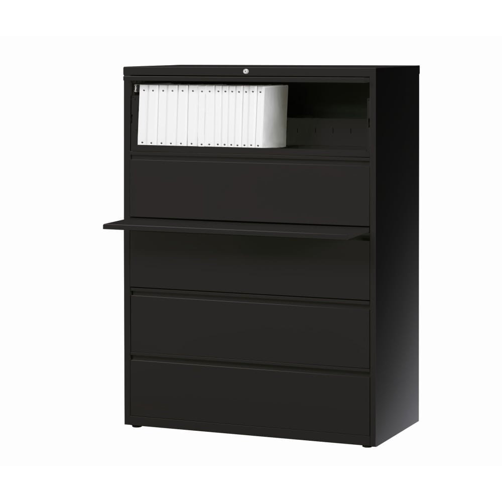 WorkPro 42inW x 18-5/8inD Lateral 5-Drawer File Cabinet, Black MPN:HID19066