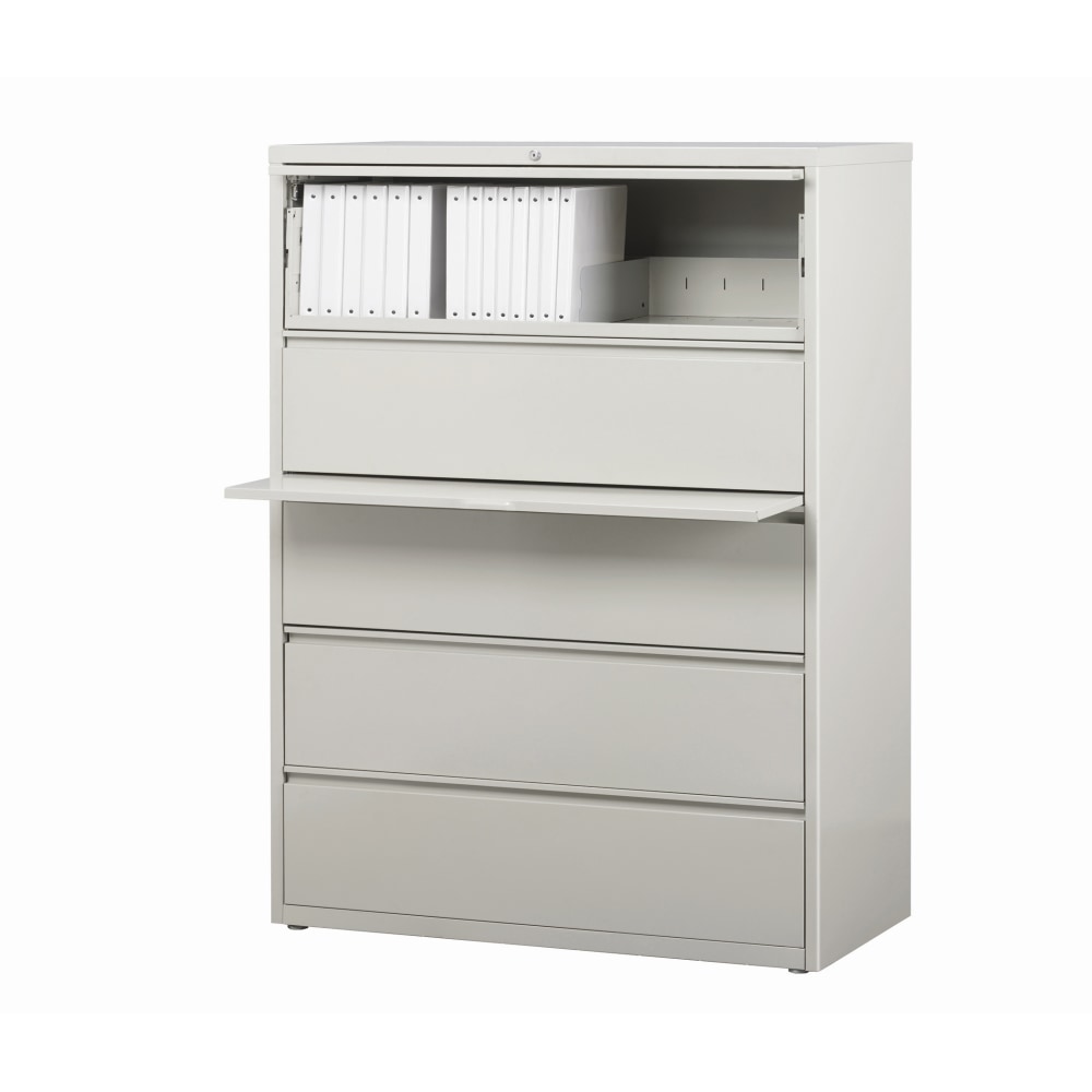 WorkPro 42inW x 18-5/8inD Lateral 5-Drawer File Cabinet, Light Gray MPN:HID19067