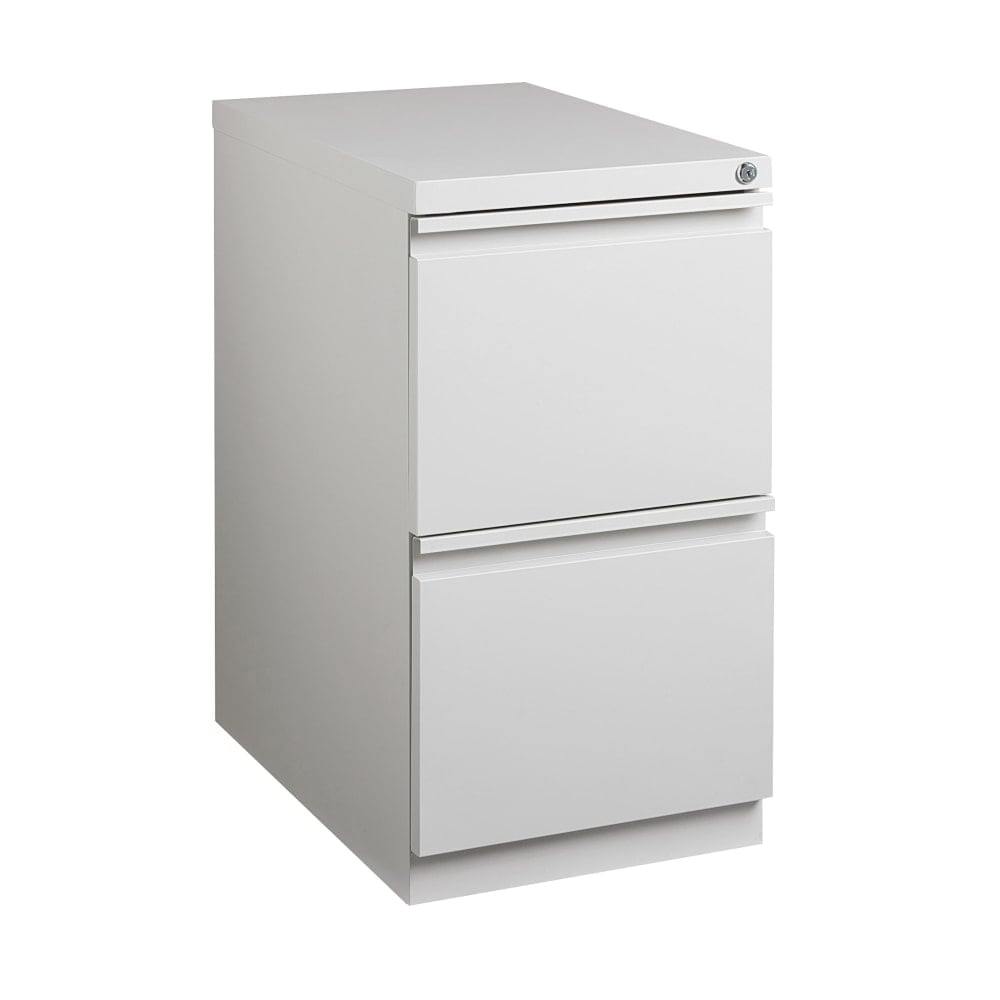 WorkPro 20inD Vertical 2-Drawer Mobile Pedestal File Cabinet, Light Gray MPN:HID20983