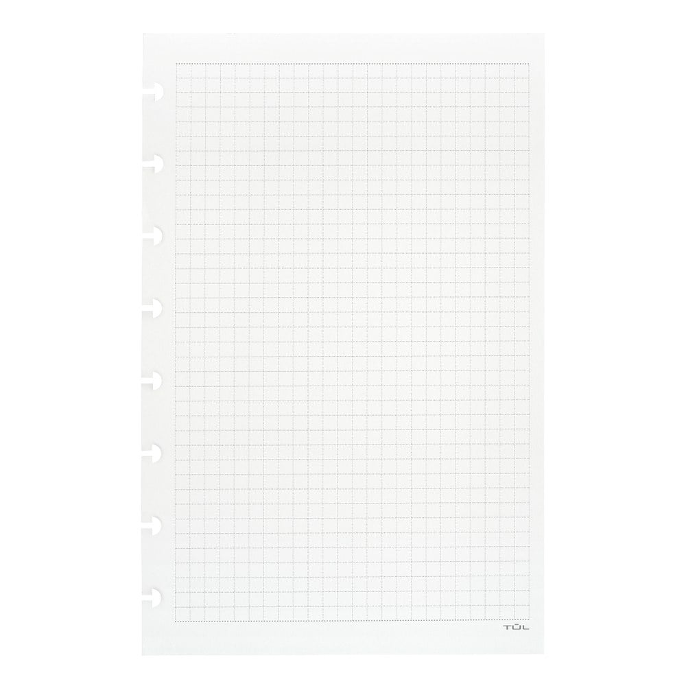 TUL Discbound Notebook Refill Pages, Junior Size, Graph Ruled, 50 Sheets, White (Min Order Qty 29) MPN:ODJRNBK-RF-GH