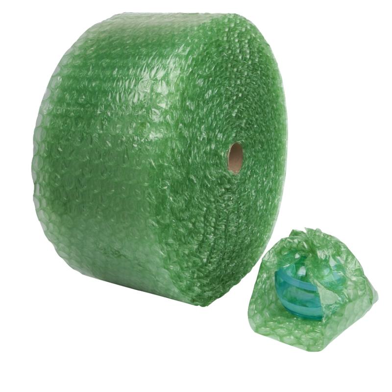 Office Depot Brand Bubble Roll, 1/2in Thick, 30% Recycled, Green, 12in x 125ft (Min Order Qty 4) MPN:36034-OD