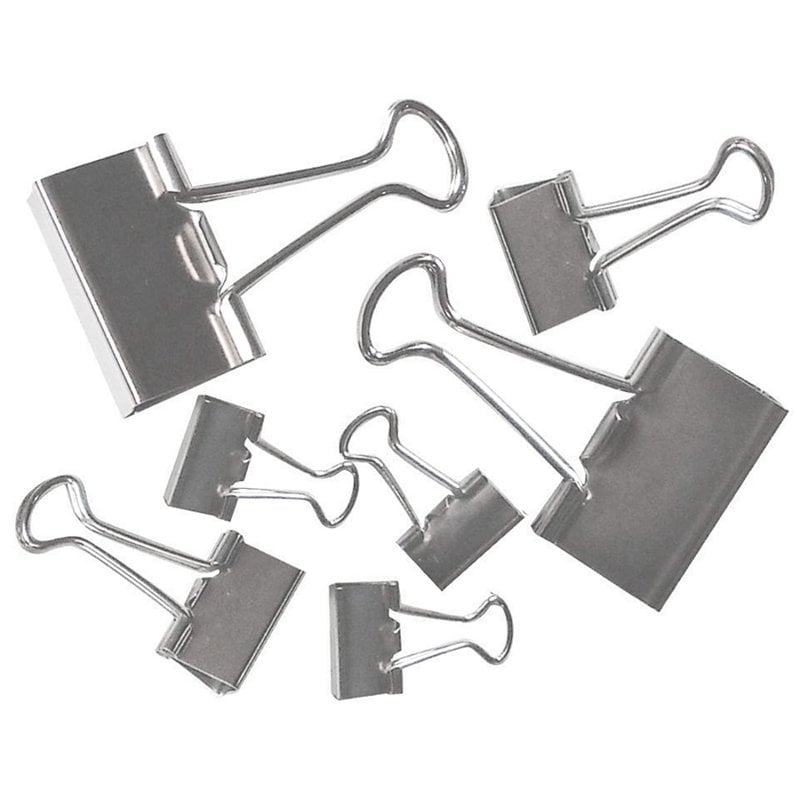 Office Depot Brand Binder Clips, Assorted Sizes, Silver, Pack Of 30 MPN:ODBC-SLVR