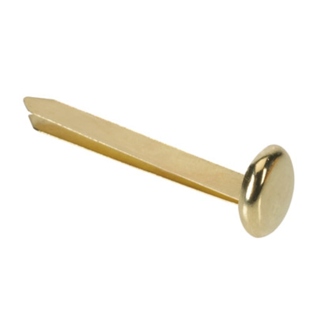 Office Depot Brand Solid Brass-Plated Round-Head Fasteners, 3/4in, Pack Of 100 MPN:OM99322