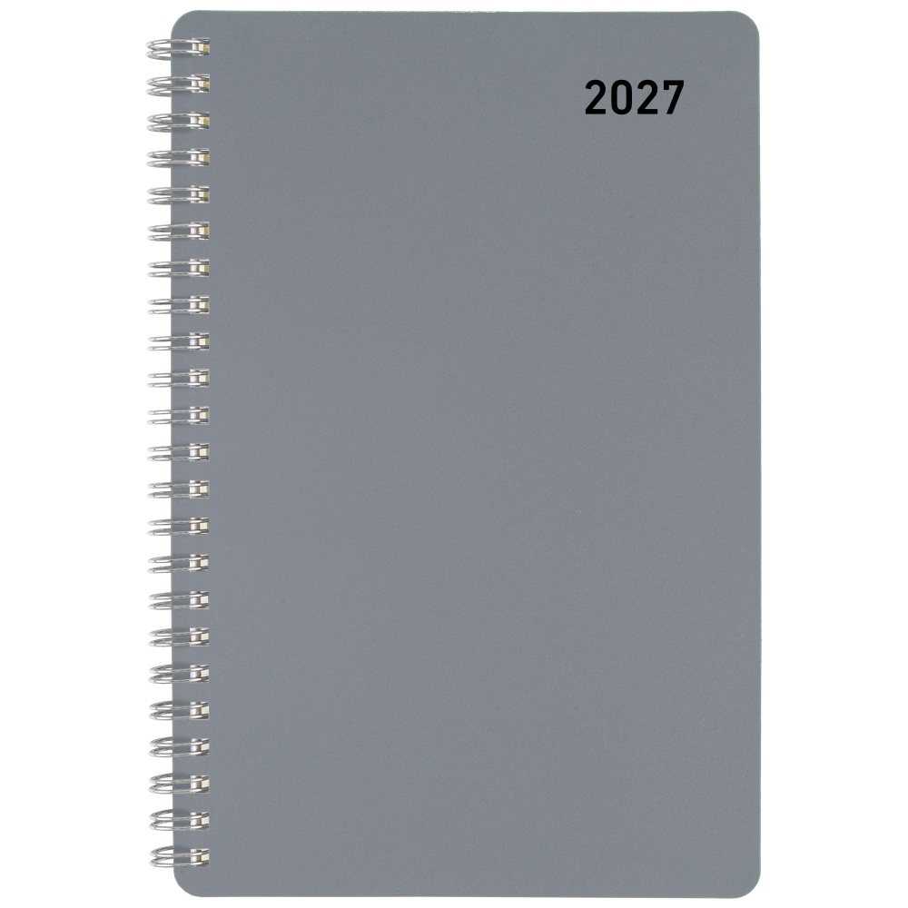 Office Depot Brand Weekly Monthly Appointment Book, 5in x 8in, Silver, January 2027 to December 2027, OD71033027 MPN:OD71033027