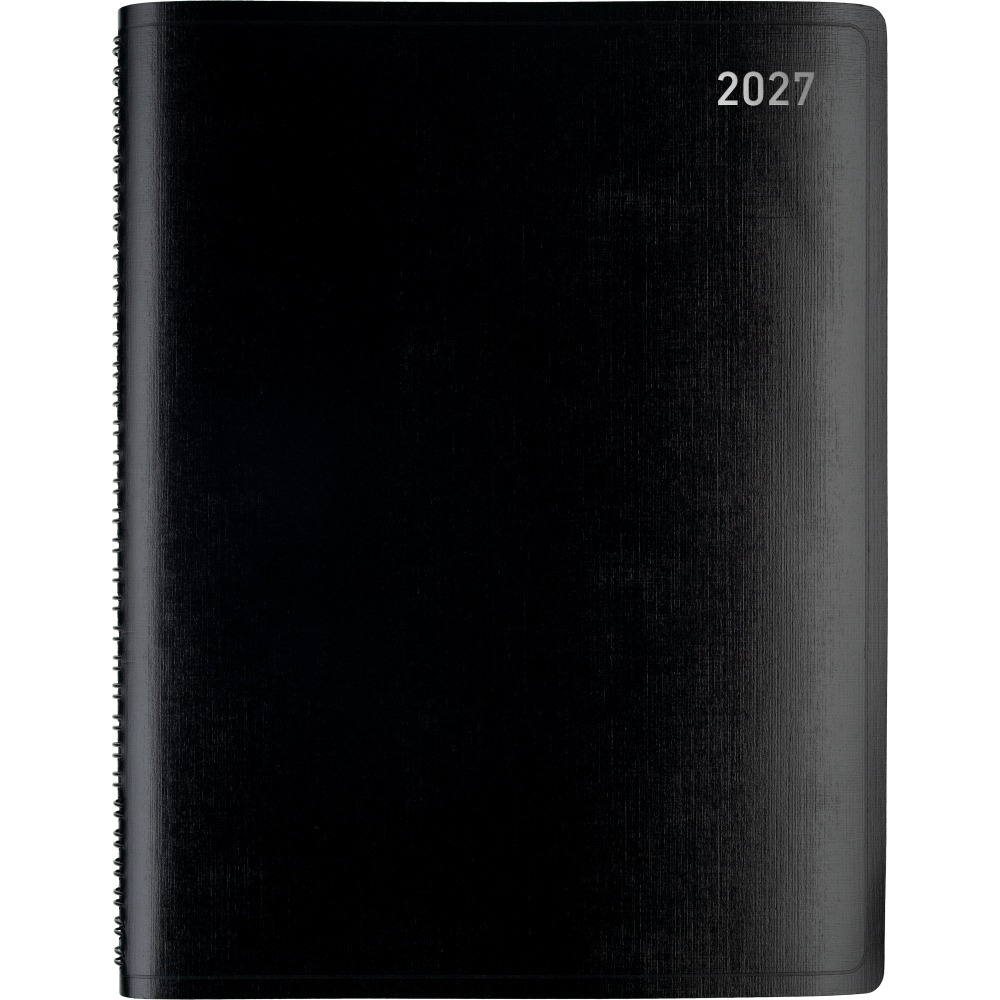 Office Depot Brand Weekly Monthly Planner, 8in x 11in, Black, January 2027 to December 2027, OD71080027 MPN:OD71080027