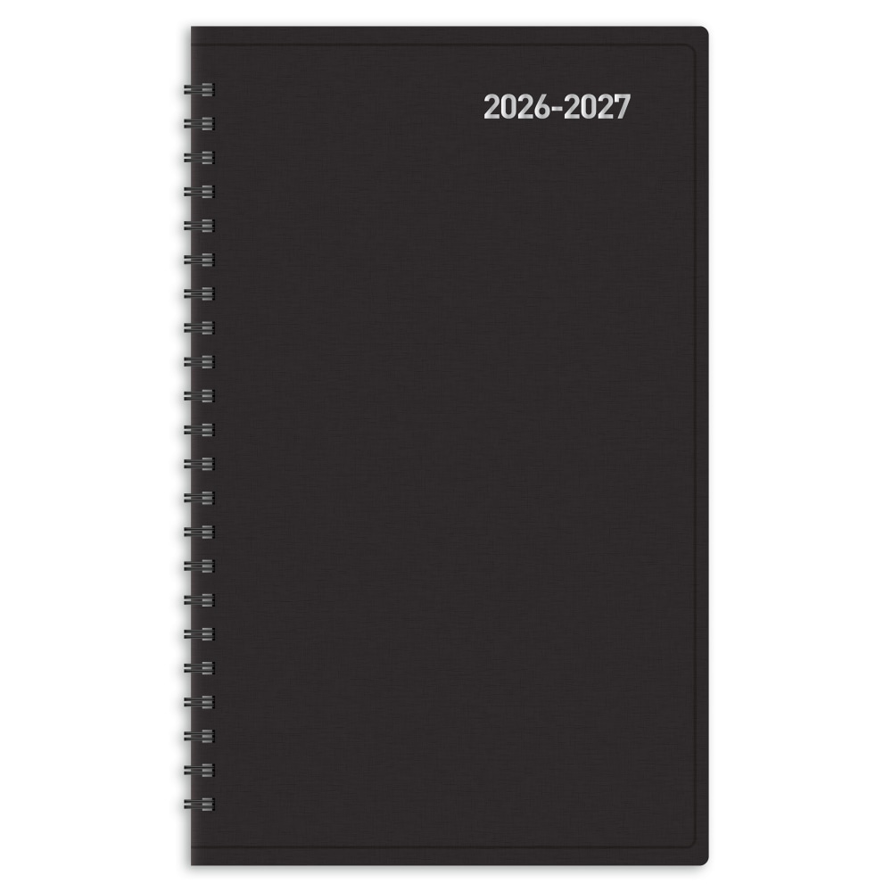 2026-2027 Office Depot Brand 14-Month Daily Academic Planner, 5in x 8in, 30% Recycled, Black, July 2026 To August 2027 MPN:ODUS2535-012