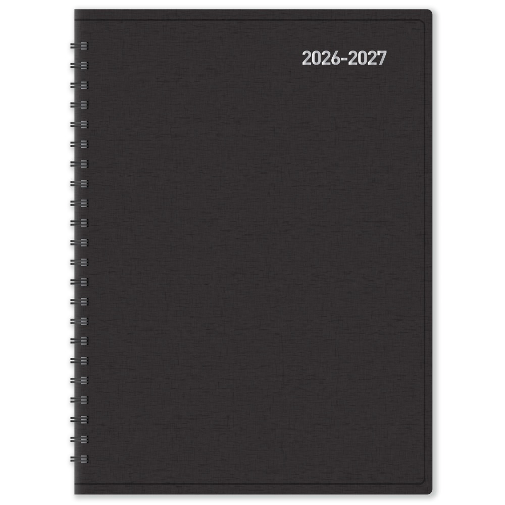 2026-2027 Office Depot Brand 18-Month Weekly/Monthly Academic Planner, 6in x 8in, 30% Recycled, Black, July 2026 To December 2027 MPN:ODUS2535-016