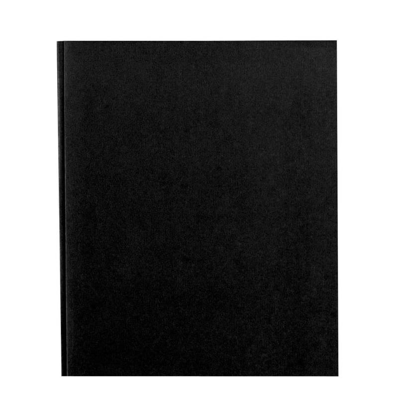 Office Depot Brand 2-Pocket School-Grade Paper Folder with Prongs, Letter Size, Black (Min Order Qty 278) MPN:681114-BK
