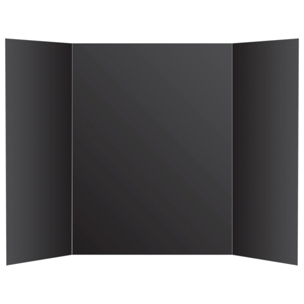 Office Depot Brand Tri-Fold Foam Display Board, 36in x 48in, Black (Min Order Qty 7) MPN:460901