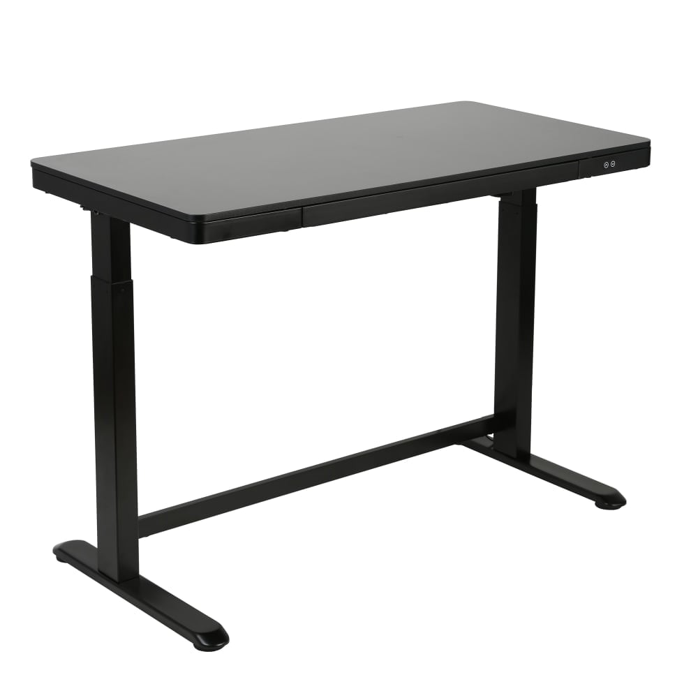 Realspace Electric 48inW Height-Adjustable Standing Desk, Black MPN:ET118WEBLK
