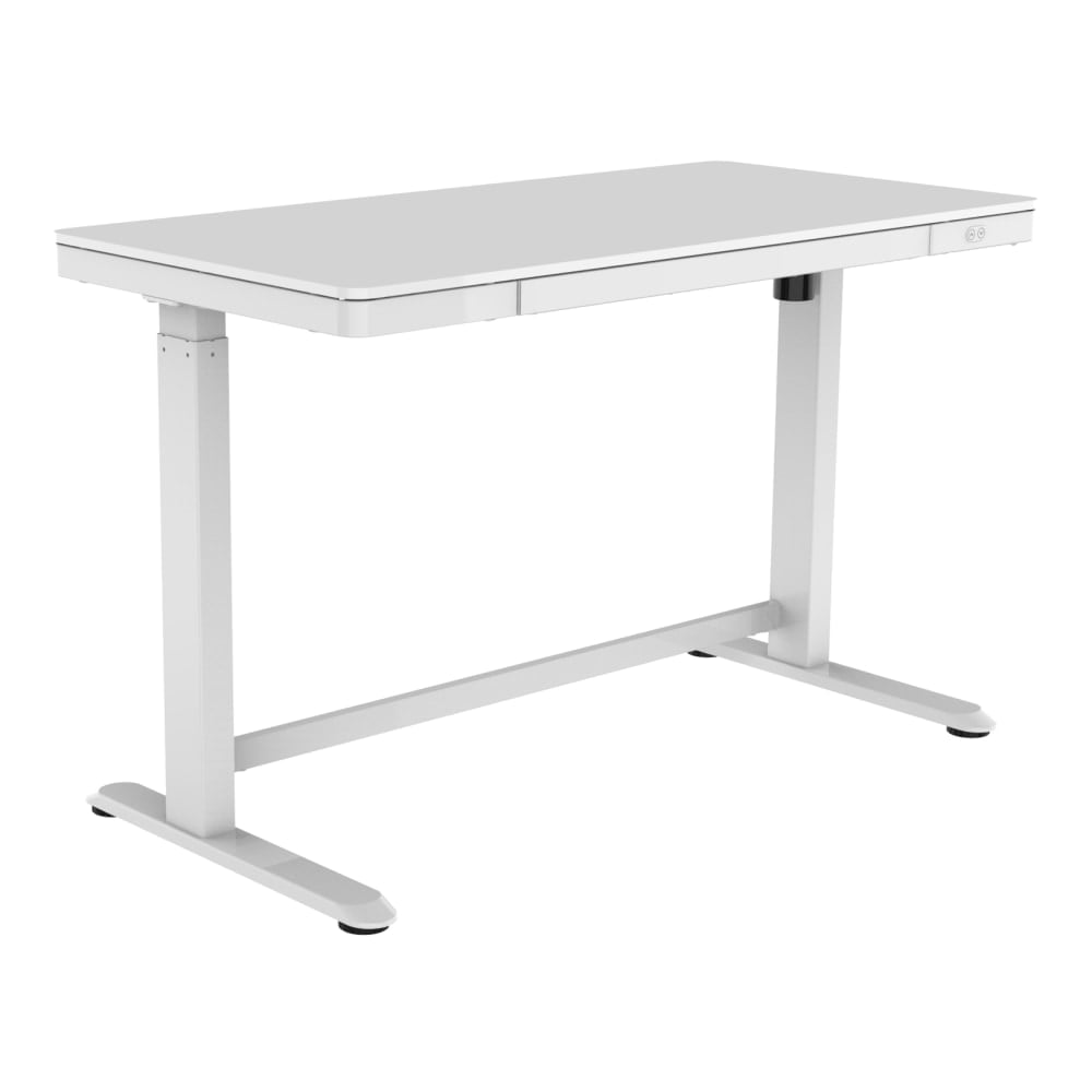 Realspace Electric 48ftW Height-Adjustable Standing Desk, White MPN:ET118WEWHT