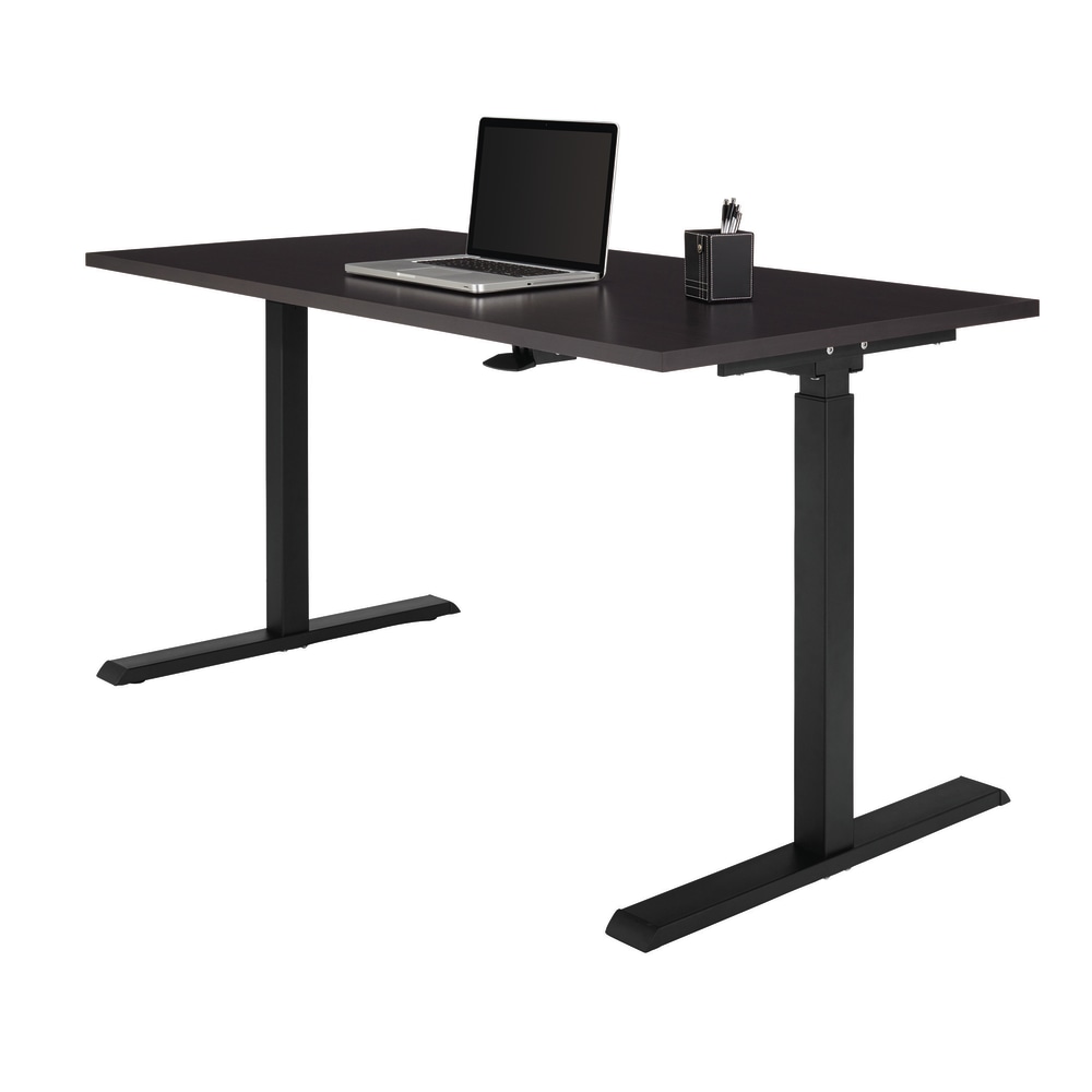 Realspace Magellan 60inW Pneumatic Height-Adjustable Standing Desk, Espresso MPN:HM-4801-1