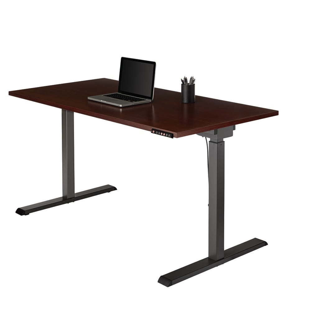Realspace Magellan Performance Electric 60inW Height-Adjustable Standing Desk, Cherry MPN:HM-4850-3