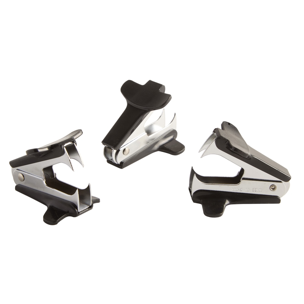 Office Depot Staple Removers, 2-3/10in, Black, Pack Of 3 Removers MPN:1029ODX3-C-1