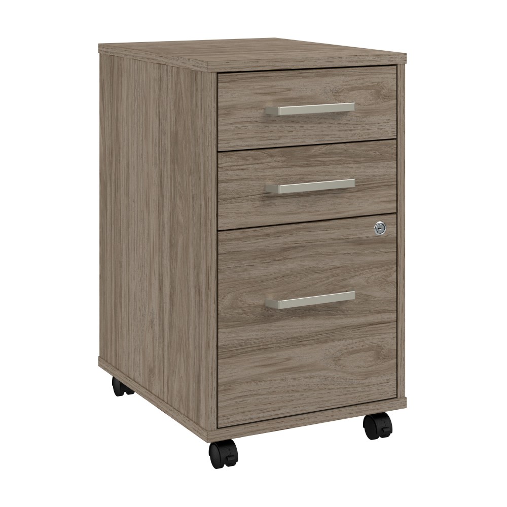 WorkPro Motiva 16inW 3-Drawer Rolling File Cabinet, Modern Hickory, Installation Included MPN:MVF116MHSUFA