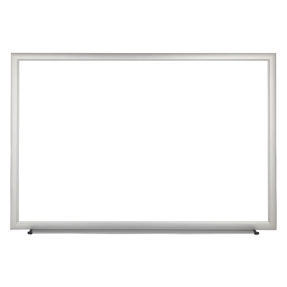 Realspace Magnetic Dry-Erase Whiteboard  48in x 72in  Aluminum Frame With Silver Finish MPN:KK0467
