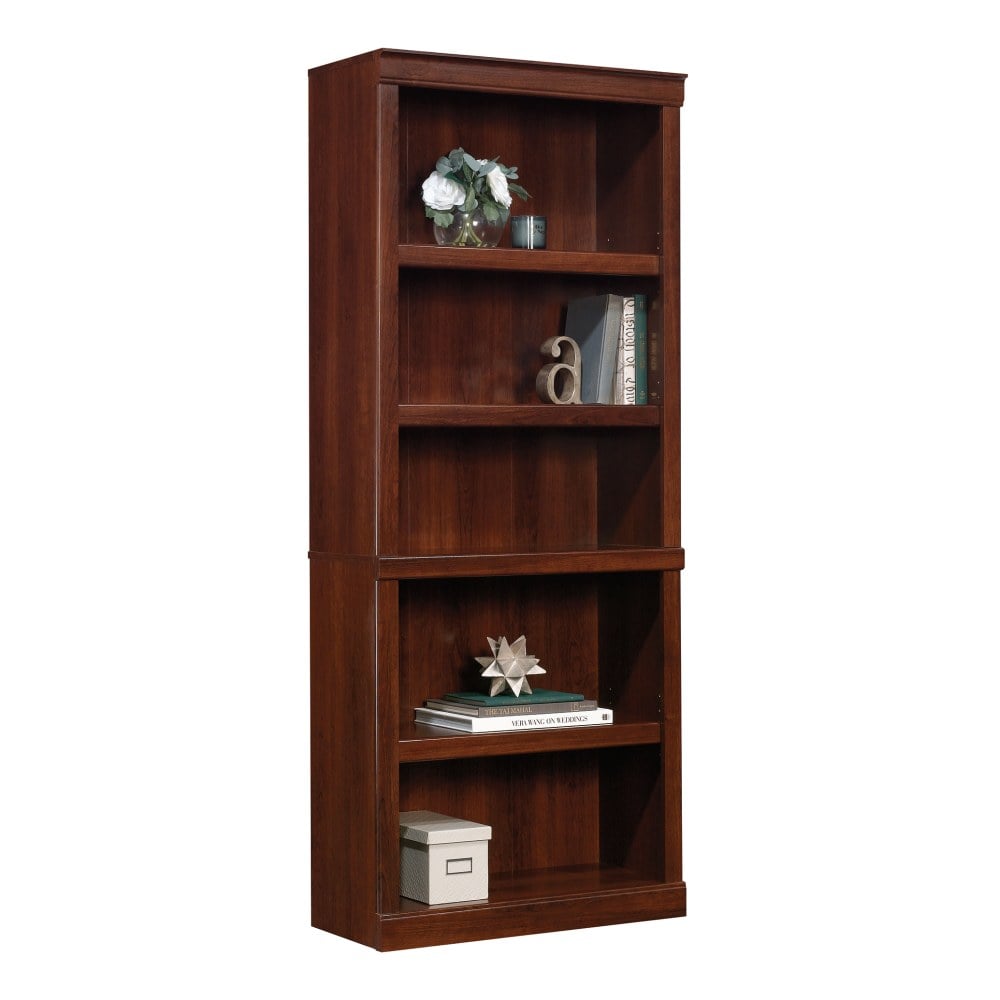 Realspace 72inH 5-Shelf Bookcase  Mulled Cherry MPN:426410