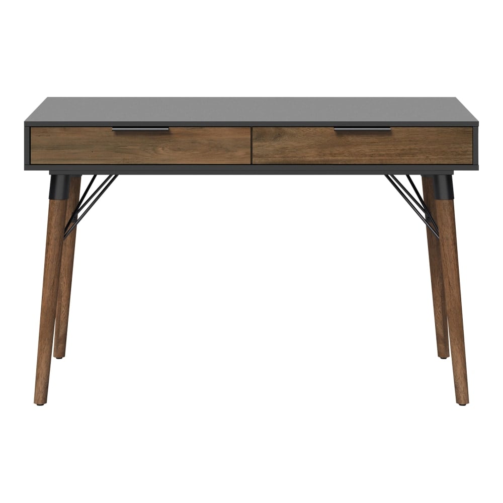 Elle Decor Dani 47inW Writing Desk, Old World Rustic Pine/Dusk Gray MPN:ODUS48DD-ED