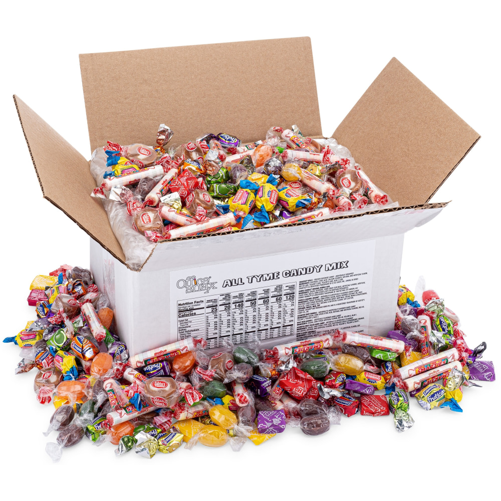 Office Snax All Tyme Assorted Candy Mix - Assorted - Individually Wrapped - 5 lb - 1 Carton MPN:00663