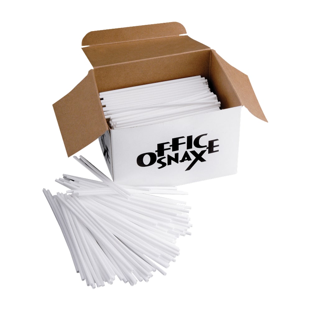 Office Snax Breakroom Stir Sticks, White, Box Of 1,000 (Min Order Qty 12) MPN:STR5