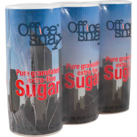 Office Snax® Reclosable Canister of Sugar 20 oz 3/Pack OFX00019G