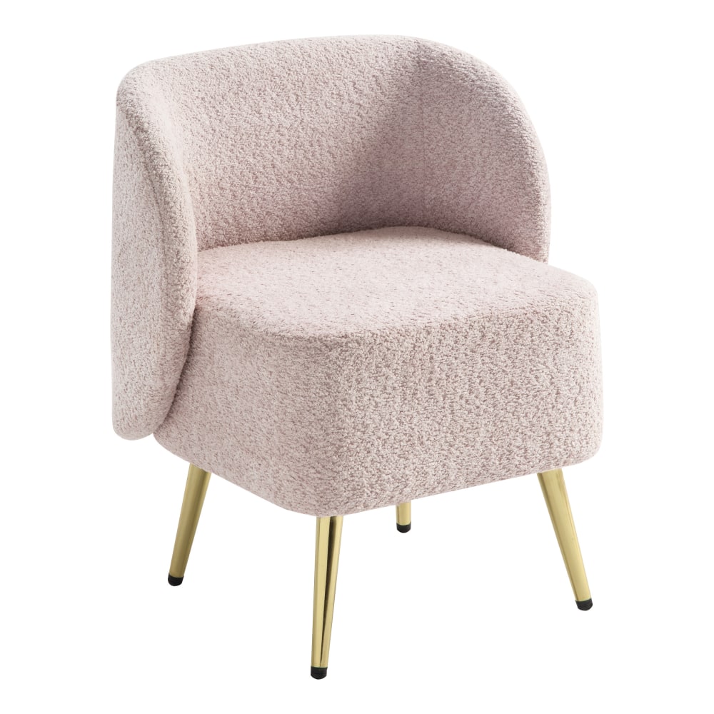 Office Star Abrina Fabric Vanity Accent Chair, Dusty Rose MPN:ABR-D5