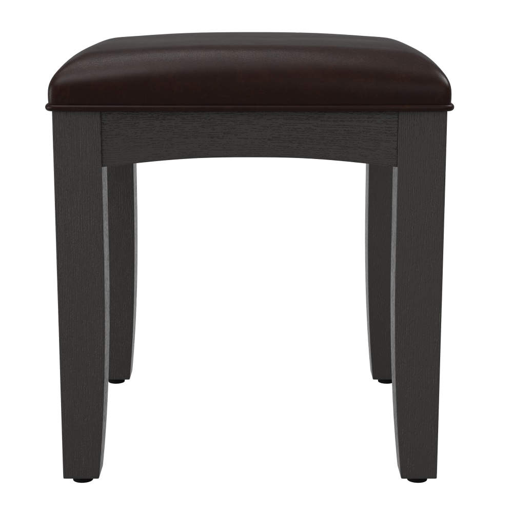 Office Star Farmhouse Basics Vanity Bench, Rustic Black MPN:BP-4200-06B