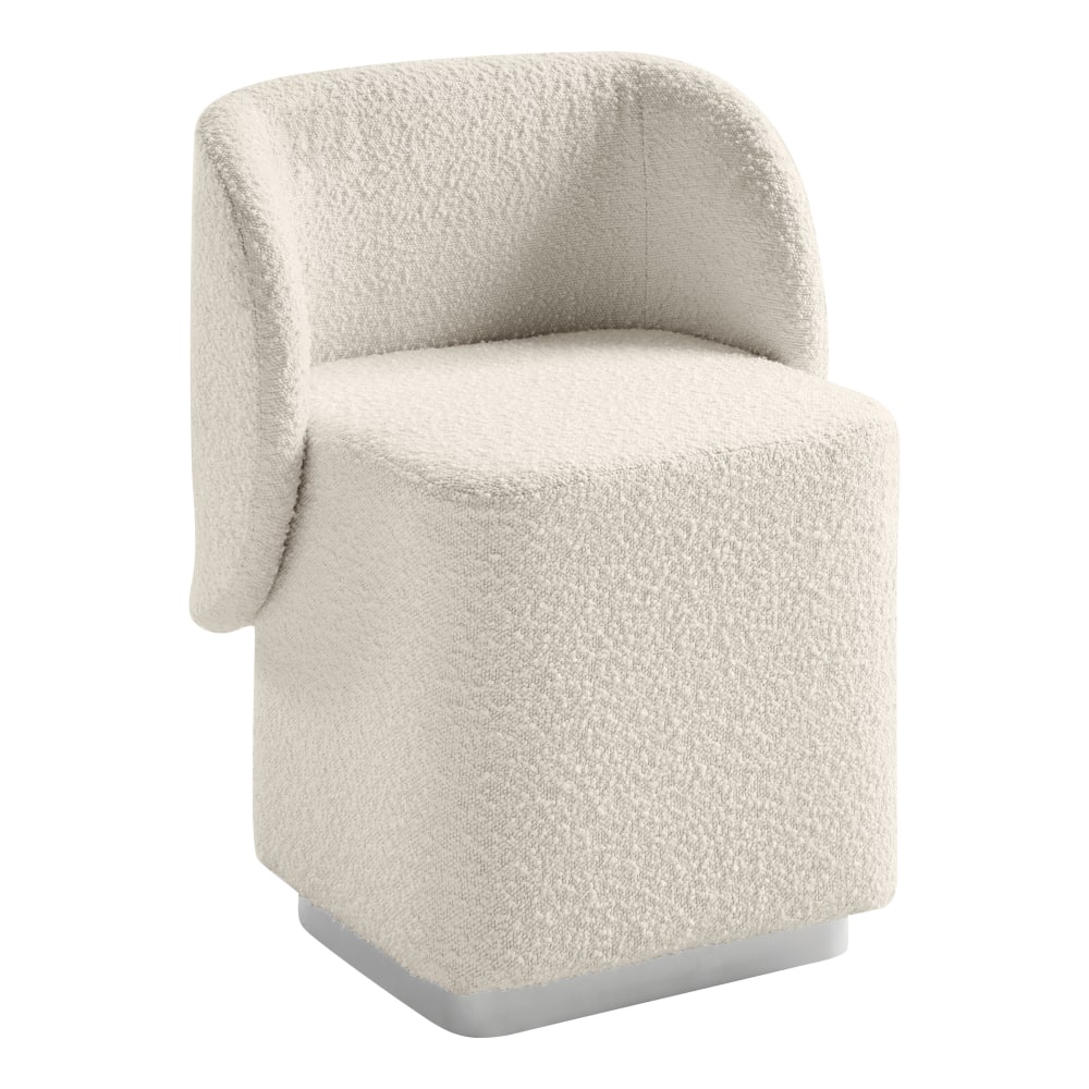Office Star Cady Fabric Vanity Accent Chair, Textured Cream MPN:CDY-C1