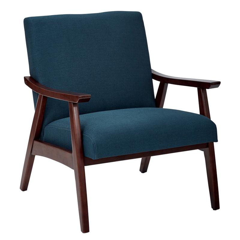 Ave Six Davis Chair, Klein Azure/Medium Espresso MPN:DVS51-K14