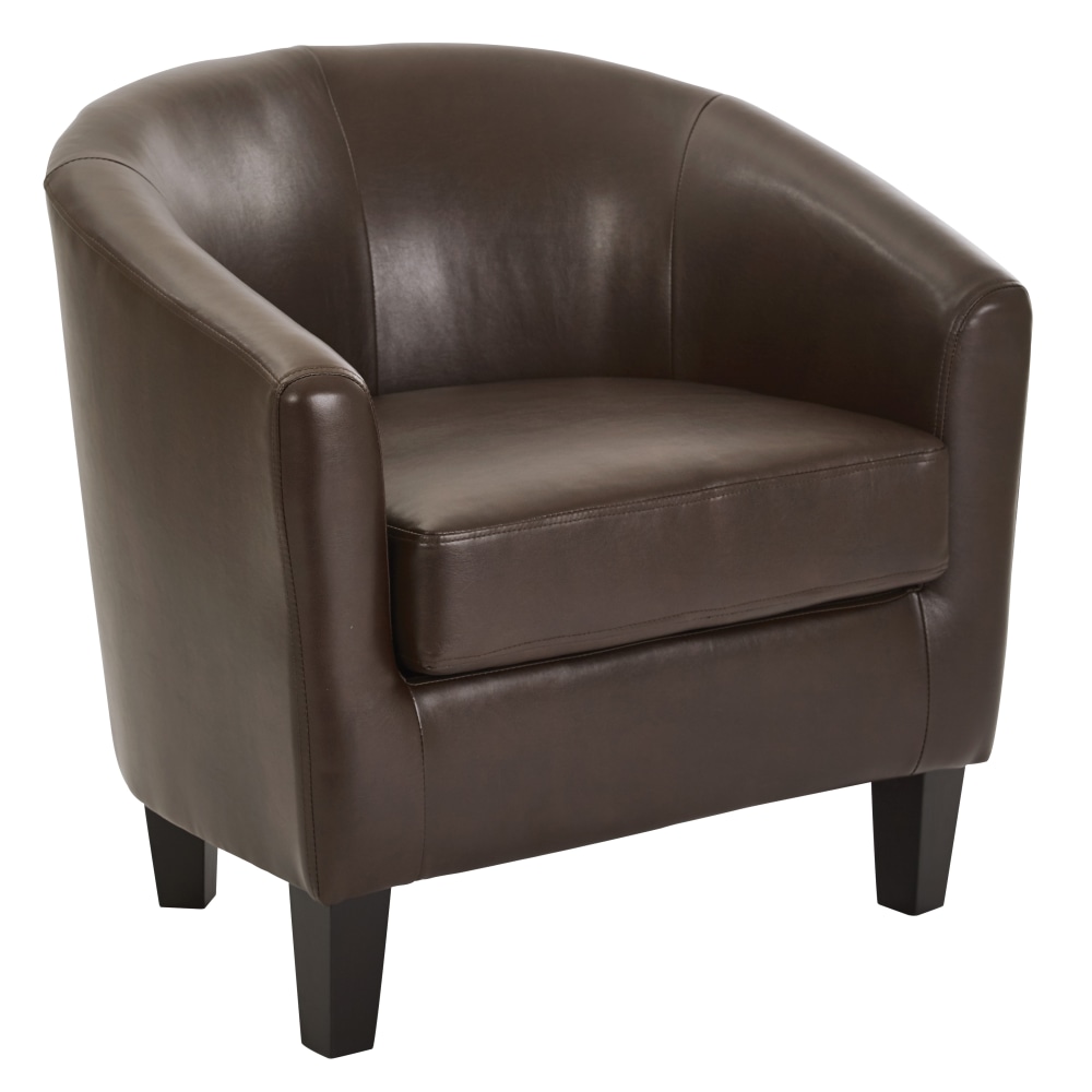Ave Six Work Smart Ethan Tub Chair, Cocoa/Dark Espresso MPN:ETN-PD24