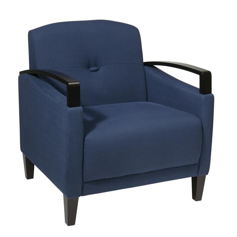 Ave Six Main Street Woven Arm Chair, Indigo/Espresso MPN:MST51-W17
