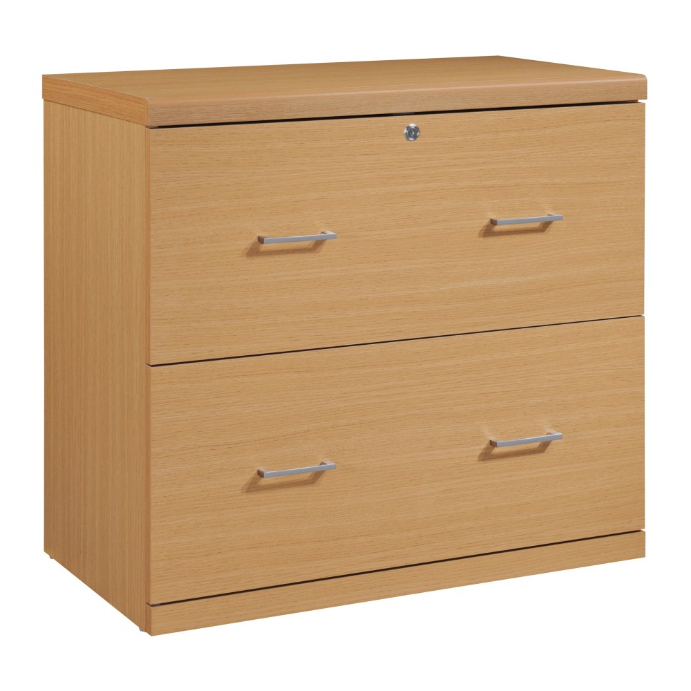 Office Star Alpine 30inW x 17inD Lateral 2-Drawer File Cabinet With Lockdowel Fastening System, Natural MPN:ALP2828LF-NT