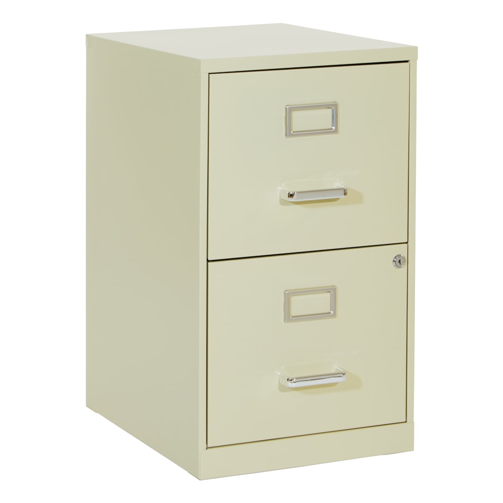 Office Star 20inD Vertical 2-Drawer Locking File Cabinet, Tan MPN:CF2DR-21
