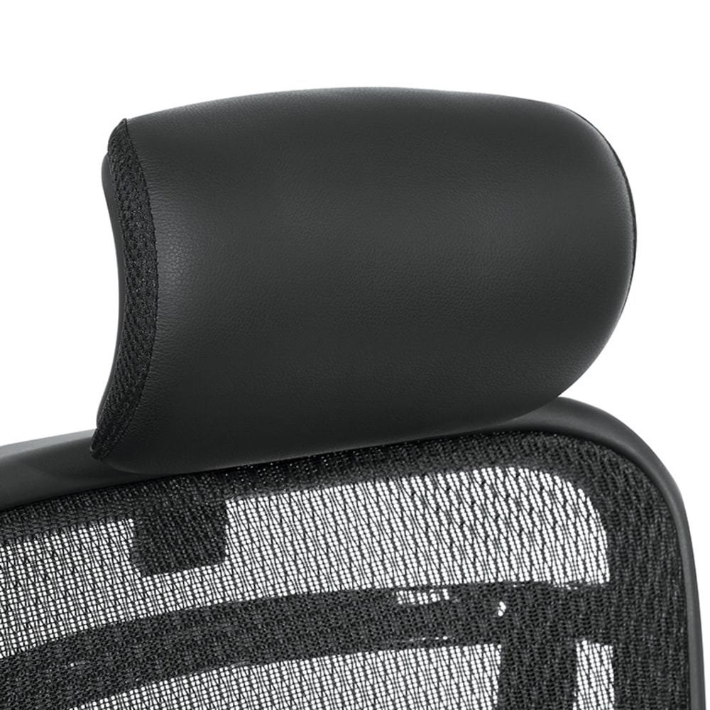 Office Star Space Seating 818 Series Optional Leather Headrest, 12-1/4inH x 12-1/2inW x 6-1/2inD, Black MPN:HRL818