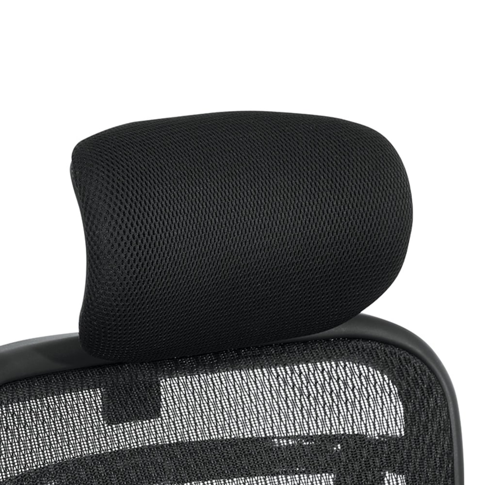 Office Star Space Seating 818 Series Optional Mesh Headrest, 12-1/4inH x 12-1/2inW x 6-1/2inD, Black MPN:HRM818